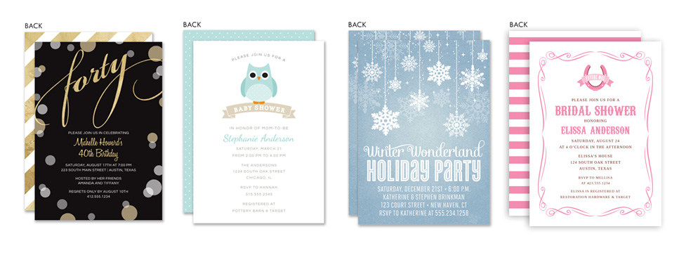 Examples of Invitations
